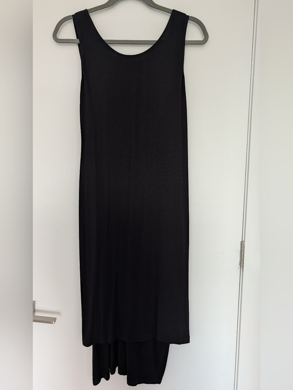 Michi Black Sleeveless Midi Dress With Corset Detail